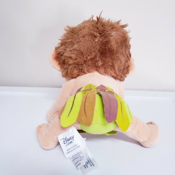 Disney Store Good Dinosaur Spot Plush Doll Stuffed Toy Brown Hair Green Outfit - Picture 2 of 5